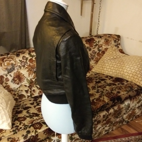 Vintage Skin Flair 100% leather motorcycle jacket - Picture 5 of 8